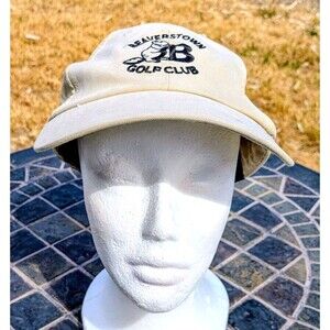 Beaverstown Golf Club Embroidered Logo Beige Adjustable Adult Soft Hat Cap OSFM